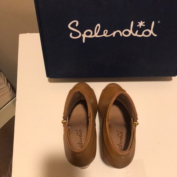 Splendid Tan Jojo Open toe Bootie tumbled leather - Picture 4 of 4